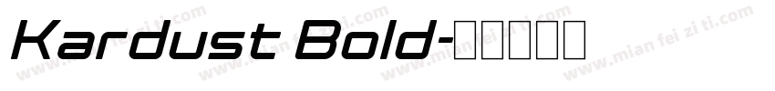 Kardust Bold字体转换